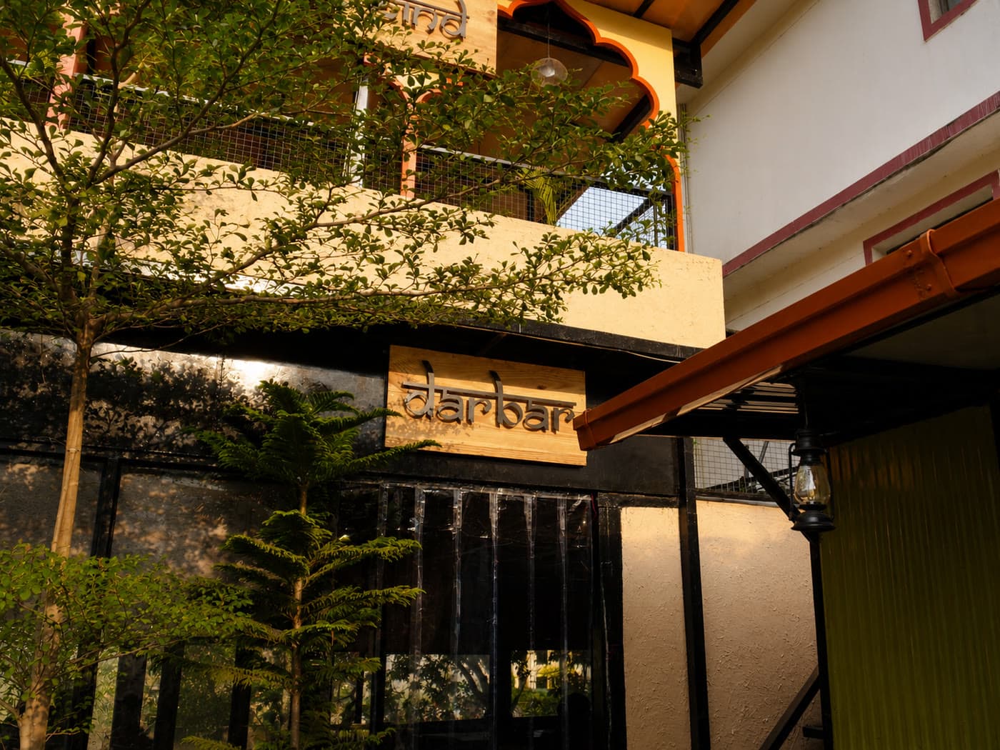 The Darbar entrance in afternoon light